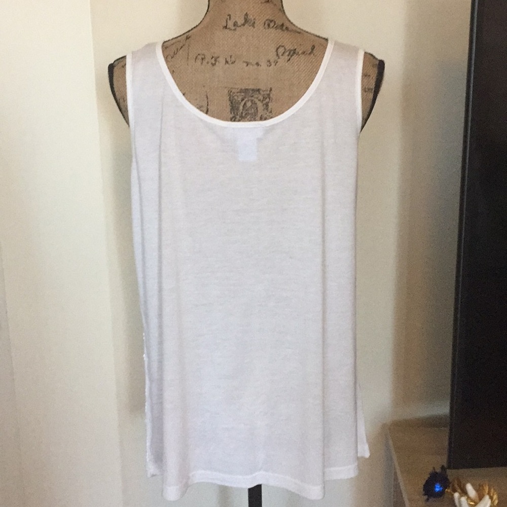 K. Jordan sequins long T-top 💕⚪️💕 - Picture 2 of 8